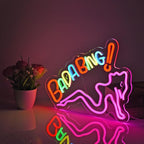 ZODZ Bada Bing Neon Sign for Wall Décor Sopranos Merch Girls Dimmable LED Neon Light Sign Decor