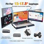 2025 New Upgraded Laptop Screen Extender Portable Monitor,1080P FHD IPS Screen,Monitor Extender for Laptop,Fit for 13-17" Laptops, Plug & Play Compatiable with Wins/Mac/Android/Switch (Detachable 14")
