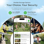 HomiQ 5MP 3K Window Camera for Home Security, 5G&2.4Ghz WiFi Human Detection Alert, AI Full Color Night Vision with Anti-Glare-Reflection 24/7 Events Recording, Easy Magnetic Mount for House/Apartment