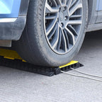 OranLite Rubber Cable Protector Ramp, Heavy Floor Cable Wire Cord Cover Speed Bumps 22000Lbs Load Capacity, Driveway Hose Cable Ramp Protective Cover for Indoor and Outdoor (5-Channel x 2Pcs)