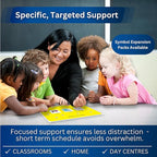 First Then Visual Schedule for Kids –Premium Durable Plastic –32 Communication Cards –Autism Learning Materials –Special Education Classroom (English)
