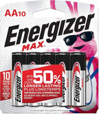 Energizer AA Batteries, MAX Double AA Battery Alkaline, 10 Count