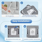 EOVWAEO 16 Pack Mopping Pads for ECOVACS Winbot W2 PRO Omni / W2 PRO / W2 / W1 PRO / W1 Window Cleaning Robot, Washable Microfiber Mop Pad Window Cleaning Replacement Accessories