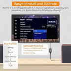 Neoteck 192kHz DAC Converter 7ft/2.1m Optical to RCA Cable SPDIF to RCA Digital to Analog Converter for HDTVs Set-Top Boxes DVD/Blu-Ray Players-Male Output