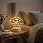MamaEra Personalized Spotify Plaque Night Light with Photo - Custom Acrylic Glass LED Lamp Frame - Romantic Valentines Day Gift for Him Her Boyfriend Girlfriend Husband Wife Couple (Art Deco)