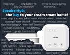 YoLink Water Leak Detection Starter Kit, w/SpeakerHub Audio/Talking Hub & Water Leak Sensor 1, LoRa Up to 1/4 Mile Open-Air Range, SMS/Text, Email & Push Notifications, w/Alexa, IFTTT, Home Assistant