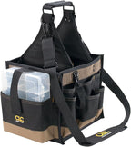 CLC Custom LeatherCraft 1528 Large Electrical and Maintenance Tool Carrier, Black