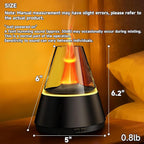 Essential Oil Diffuser, 7 Colors Flame Effect Aroma Humidifier with Timer, Ultrasonic Aromatherapy Diffuser for Home, Office, Bedroom, Yoga (Black)