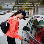 Hootie Personal Safety Alarm for Women, Men, & Kids - Keychain Alarm, Self Defense Strobe & Siren, Security Siren Keychain with 130dB Self Defense Siren & Strobe Light - White