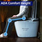 WOODBRIDGE Smart Toilet with Auto Open/Close,1000g MaP Flush Score,Foam Shield,Foot Sensor, Movement Drying,Auto Flush,ADA Height,Blackout Flush,Heated Seat,One Piece Toilet with Tank Built in