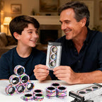 Magnetic Rings Fidget Toys for Adults,Fidget Spinner Rings for Anxiety Relief Therapy Toys for Teens Boy and Girl Ages 8-13,Gift for Kids Party Favors Stocking Stuffers,3pcs