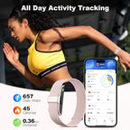 SEEKZERO Sleep Tracker, Activity & Fitness Trackers | Health Smart Bracelet 24/7 Heart Rate | Step & Calorie Counter | IP68 Waterproof Activity Tracker, Valentine’s Day Gifts for Family & Friends