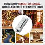 24 Volt LED Driver 150 Watts Power Supply Waterproof IP68 Low Voltage Transformer Adapter 90-265V AC to 24V DC Converter for LED Strip, Indoor Outdoor Lighting Built-in Active PFC Function