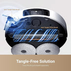DREAME L40 Ultra Robot Vacuum Self Emptying, 11,000Pa Suction Robot Vacuum and Mop Combo with Auto Cleaning Dock, 149℉ Mop Washing, SideBrush Extendable, Solution Auto Refill, Voice Control