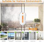 JSDROBOT Lite Window Cleaning Robot,5300Pa Window Cleaner Robot with Pressured Wiping Dual Water Spray Close to The Border Wipe Edge Detection Intelligent Path Plan