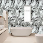 Wall Panels Peel and Stick，PVC Imitation Artificial Marble Tiles Sticker，20 pcs 23.6" L x 11.8" W，Heat-Resistant Backsplash Tile，Ideal for Kitchen Bathrooms Living Rooms Bedrooms.
