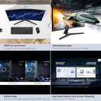 Samsung 27-inch S3 (S39GD) FHD 100Hz Curved Monitor, Game Mode, Eye Saver Mode, Multiple Connectivity with HDMI Port, Built-in Speakers, LS27D396GANXZA, 2025