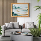 Art3d 4-Piece 94 x 12.6 Inch Acoustic Lightweight Slat Wall Panel - Waterproof Wood Textured Wainscoting Panel of 33 Sq.Ft for Bedroom, Home Theater Office Accent Wall, Boxwood