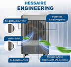 Hessaire MC61M 5,300 CFM 3-Speed Portable Evaporative Cooler