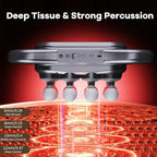 Cexovil 16-Head Massage Gun,2026 Upgrade Deep Tissue Percussion Massager with 9 Modes 9 Intensities, 2600mAh 6H Runtime, Quiet Muscle Tension Release Electric Massage Tools for Back, Shoulders, Legs