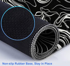 Minimalist Abstract Line XL Mouse Pad, Suitable for Home Office and Study Keyboard Mouse Pad 35.4 x 15.7 x 0.12 Inches