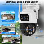 Fuers Wireless WiFi Security Camera System, 8CH HD NVR Kit, 4Pcs 5MP CCTV Home Dual Lens Security Camera System for Indoor/Outdoor Use, Night Vision, Waterproof, Motion Detection, 500G Hard Drive