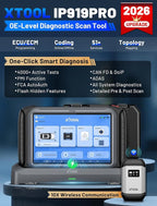 XTOOL IP919 PRO Scan Tool, ECU Pr0gramming Car OBD2 Scanner with Topology Mapping, Upgrade of D9S PRO, 51+ Resets, ECU C 0ding, FCA/CAN FD/DoIP, Automotive Bidirectional Scan Tool with 3-Year Updates