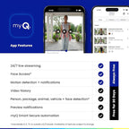 myQ Secure View™ 3-in-1 Smart Lock with 2K HDR Video Doorbell Camera, Face Access, Fingerprint Access, PIN & App Control — Intelligent Entry with Built-in Camera, Color Night Vision & Two-Way Audio