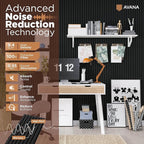 Avana Acoustic Wood Wall Panels – 94.4 X 12.6 Inch Black Oak Acoustic Panels 2 PCs – Wall Panels For Interior Wall Decor For Homes, Offices, Studios – Sturdy And Durable Wood Panels For Wall