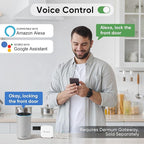 Fingerprint Smart Door Lock Keypad Deadbolt – Keyless Entry with Fingerprint, Code, FOB, App & Key, Remote Access for Home, Airbnb/Rental, Auto-Lock, Privacy Mode, Alexa/Google Compatible, DIY Install