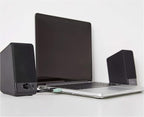 Amazon Basics USB-Powered Computer Speakers for Desktop or Laptop PC with Volume Control, Plug-N-Play, Black