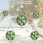 CRISGIF Stained Glass Window Hanging - Ireland Green Lucky Clover Suncatcher for Doors Garden St. Patrick's Day Sun Catchers Decor Mother's Day Birthday for Women Men Mom Nana 11.8 in