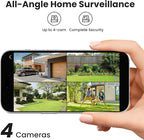 SOLIOM- True 5MP HD Security Cameras Outdoor Wireless, Add-On Camera, Solar Powered, Auto Tracking,Requires Soliombase, Soliombase Supports Up to 4 Cams