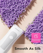 MANSPOT LADYSPOT™ Hair Finishing Trimmer Electric Shaver for Women, Women Shaving Sets, with 3 Guard and Replaceable Ceramic Blade Heads, LADYSPOT™ Pubic Hair Trimmer Kit Sets-(White)