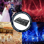 DMX Lighting Console, 240 Channels DMX 512 Controller for dj Lights, Equipped with USB Data Backup Function Black