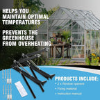 CHANGE MOORE Auto Vent Opener Automatic Greenhouse 2Pack Window Opener Roof Vent Opener Auto Vent Kit Sensitive Gardening Tools Automatic Greenhouses Supplies (Dual Spring Up to 33lbs)