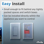 Shelly 1PM Mini Gen3 | WiFi Smart Switch Relay, 1 Channel 8A with Power Measurement | Home Automation | Bluetooth Gateway | Compatible with Alexa & Google Home | No Hub Required (2 Pack)