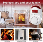 2 Packs Gas & Carbon Monoxide Detectors - Plug in Carbon Monoxide Detector & Propane, Natural Gas Detector, CO Monitor Alarm & Explosive Gas Detector Alarm for Home,RV