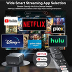 【1200 ANSI/4K Supported/Netflix Licensed】Smart Projector with WiFi and Bluetooth, Movie Home Theater with AI Auto Focs& Keystone, Video Projector with Dolby, 400'' Display for Indoor/Outdoor Proyector
