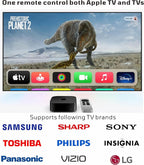 New Universal Remote Control for All Apple TV Remote, Replacement Compatible with Apple TV 4K/ Gen 1 2 3 4/ HD A2169 A1842 A1625 A1427 A1469 A1378 A1218 with Tv Control Function