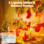 6-Pack 33FT 100 LED Fairy Lights Battery Operated with Timer, Twinkle Lights Indoor Outdoor 8 Modes for Bedroom Centerpiece Patio Jar Party Christmas Decoration Warm White