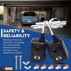 Upgraded 820CB Compatible with Liftmaster Chamberlain Sears Craftsman Garage Door Sensor & Brackets Replaces 41A5034/ G801CB-P/801CB/041-0136 for Craftsman Garage Door Sensors Openers Full Set