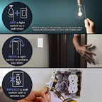 RunLessWire 4-Way Battery-Free DIY Wireless Light Switch Kit 150ft RF Range Self-Powered by Kinetic Energy for Hallways & Stairways: 3 Remote Switches Control 1 5A On/Off Receiver – Gray