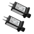 2PCS Replacement 12V 0.5A LED Transformer JT-DC120V0500-C Class 2 Power Supply IP44 LED Light Controller Low Voltage Transformer for Christmas String Light Inflatable Decorations (12V6W 2PCS)
