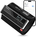 Checkme WiFi Blood Pressure Monitor for Home Use, Bluetooth Automatic Arm Cuff, Smart Digital BP Machine, Wireless Portable USB Rechargeable with X3 Accuracy Function, Free APP for iOS & Android Black