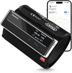 Checkme WiFi Blood Pressure Monitor for Home Use, Bluetooth Automatic Arm Cuff, Smart Digital BP Machine, Wireless Portable USB Rechargeable with X3 Accuracy Function, Free APP for iOS & Android Black
