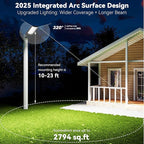 MMKT Solar Lights Outdoor, 12000W 3 Color Solar Street Light, Commercial Solar Parking Lot Light Waterproof Dusk to Dawn, Security Flood Lights with Motion Sensor for Yard, Basketball Court