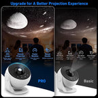 Galaxy Projector Pro, 13 in 1 Home Planetarium Galaxy Projector for Bedroom, Star Projector Galaxy Light with Timer, Adjustable Focus Night Light Projector for Kids Adults Room Decor