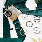 T-Shirt Clips 9 PCS, Clothes Corner Knotted Button, Fashion Alloy Pearl Rhinestone Circle Clip Buckle Round Shirt Silk Scarf