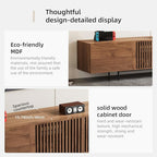 gaoyangjiaju Modern Walnut TV Console for 70 Inch Screen – Long 70.87” Media Unit with Grille Doors and Drawers, Great for Living Rooms & Bedrooms